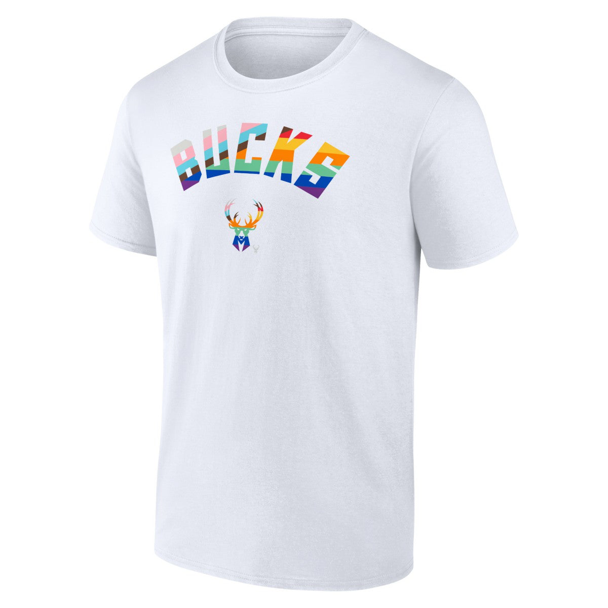 Milwaukee Bucks Pride T-Shirt White - NBA