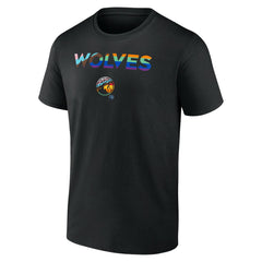 Minnesota Timberwolves Pride T-Shirt Black - NBA