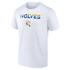 Minnesota Timberwolves Pride T-Shirt White - NBA