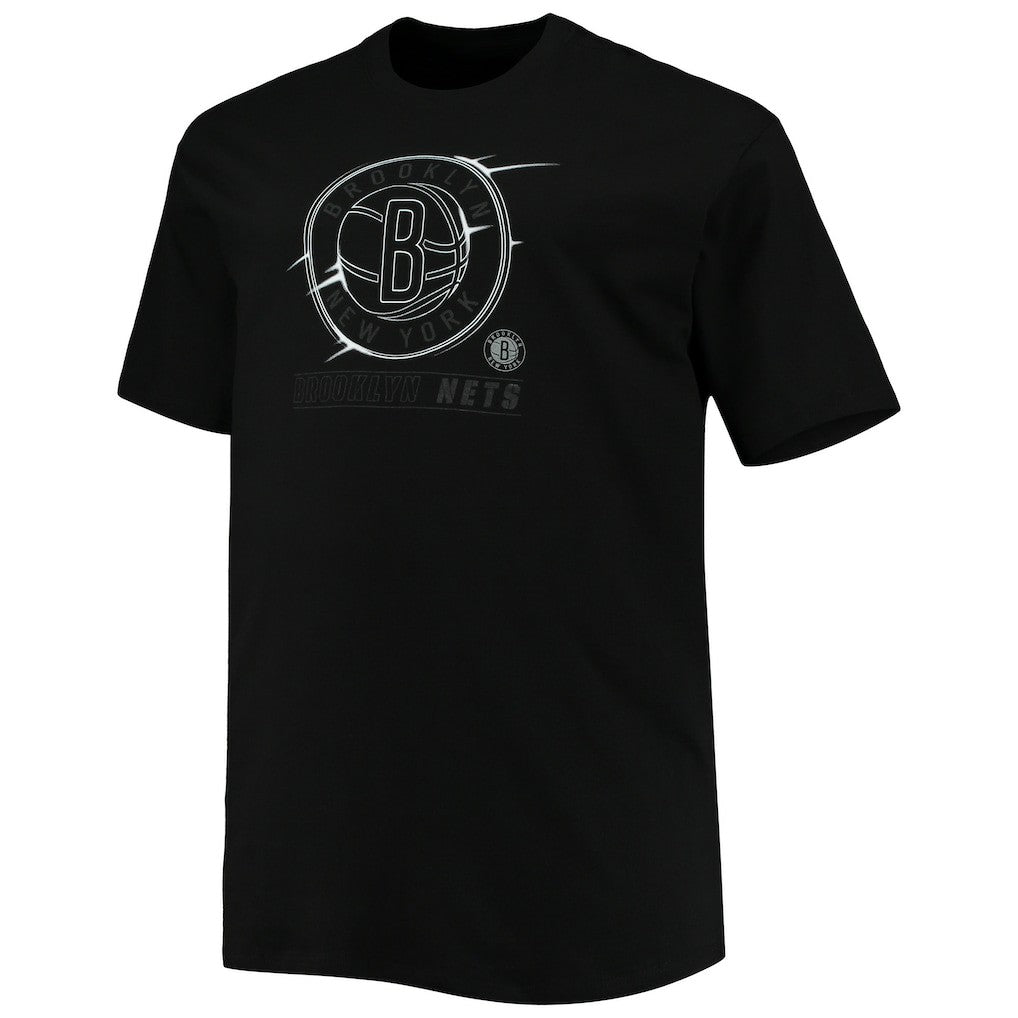 Brooklyn Nets Big & Tall Pop T-Shirt Black - NBA
