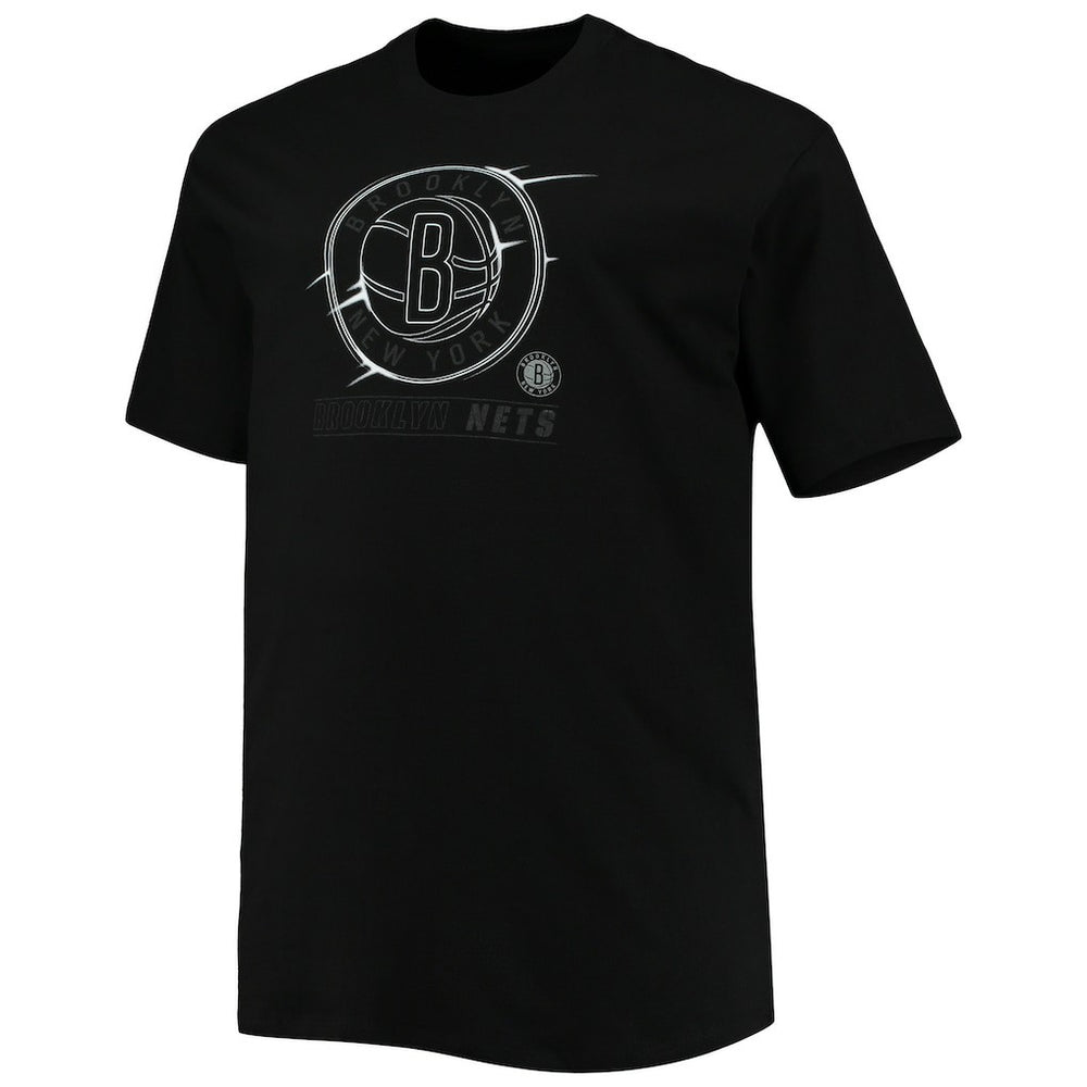 Brooklyn Nets Big & Tall Pop T-Shirt Black - NBA