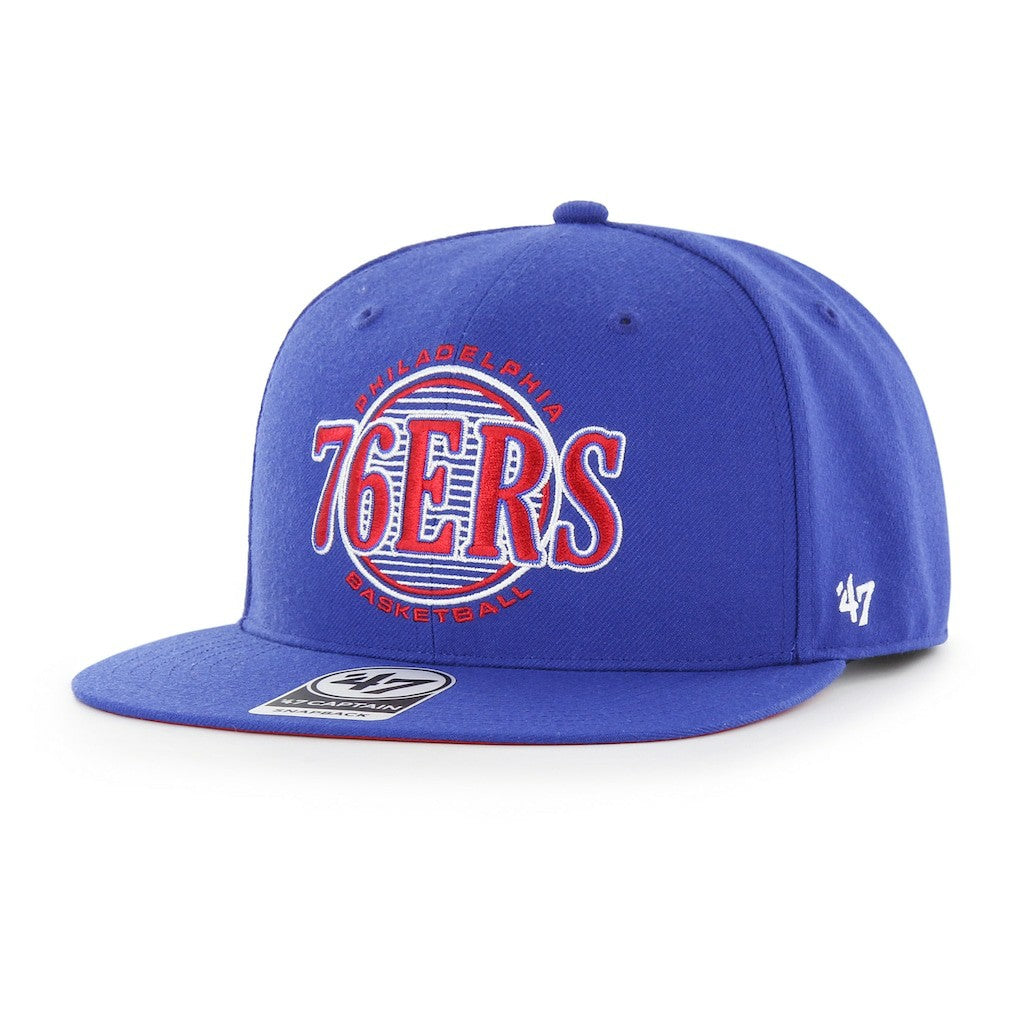 Philadelphia 76ers '47 High Post Captain Snapback Hat Royal - NBA