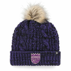 Sacramento Kings '47 Women's Meeko Cuffed Knit Hat with Pom Purple - NBA