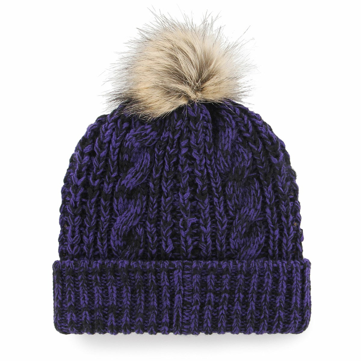 Sacramento Kings '47 Women's Meeko Cuffed Knit Hat with Pom Purple - NBA