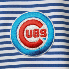 Chicago Cubs Tommy Bahama Women's Aubrey Stripe Block IslandZone Half-Zip Jacket - MLB