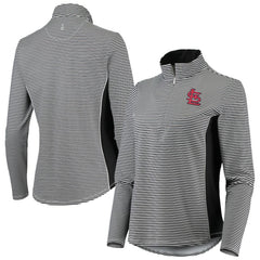 St. Louis Cardinals Tommy Bahama Women's Aubrey Stripe Block IslandZone Half-Zip Jacket - MLB