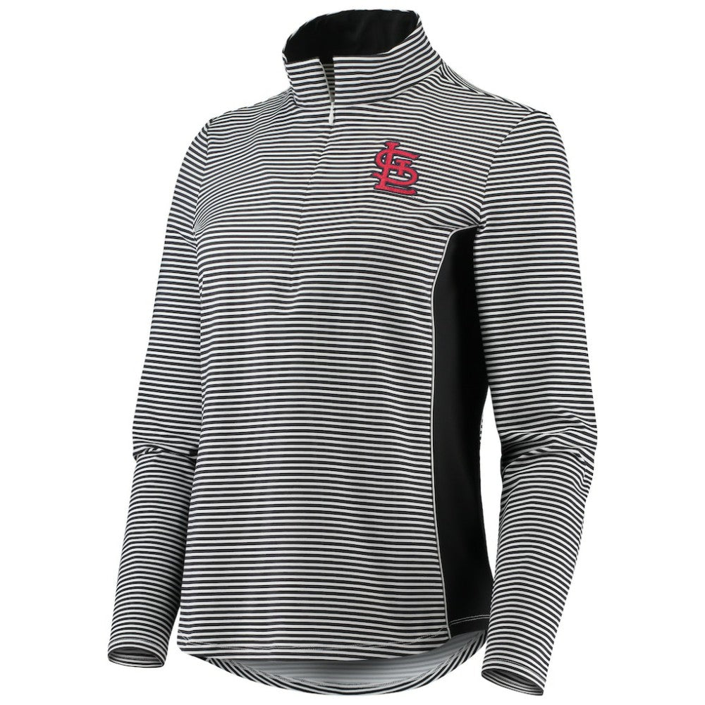 St. Louis Cardinals Tommy Bahama Women's Aubrey Stripe Block IslandZone Half-Zip Jacket - MLB