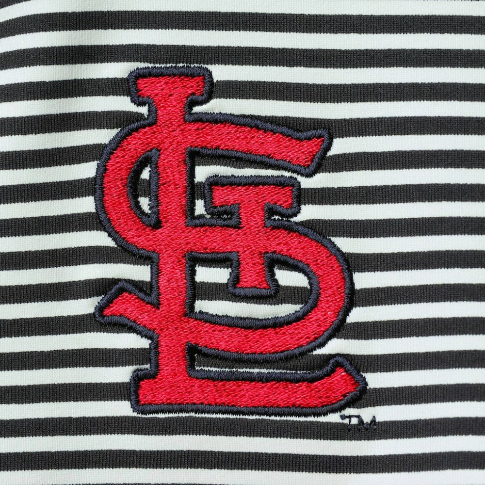 St. Louis Cardinals Tommy Bahama Women's Aubrey Stripe Block IslandZone Half-Zip Jacket - MLB