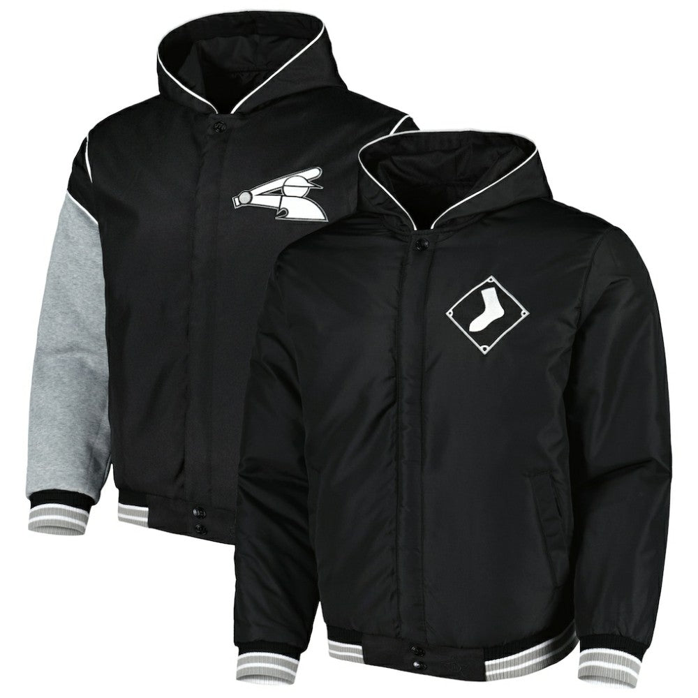 Chicago White Sox JH Design Reversible Fleece Full-Snap Hoodie Jacket - MLB