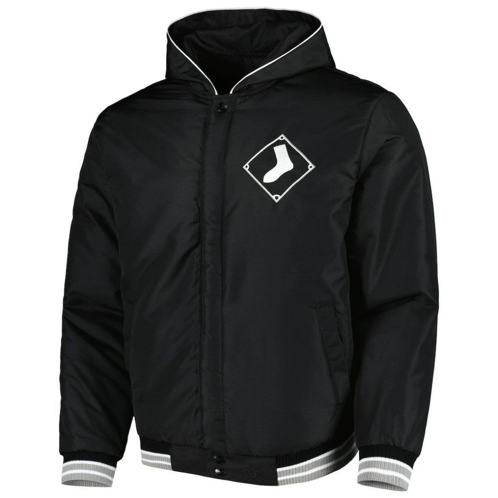 Chicago White Sox JH Design Reversible Fleece Full-Snap Hoodie Jacket - MLB