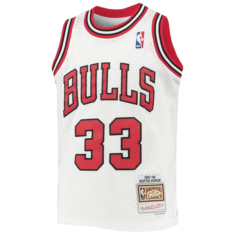Scottie Pippen Chicago Bulls Youth 1997/98 Hardwood Classics Swingman Jersey White - NBA