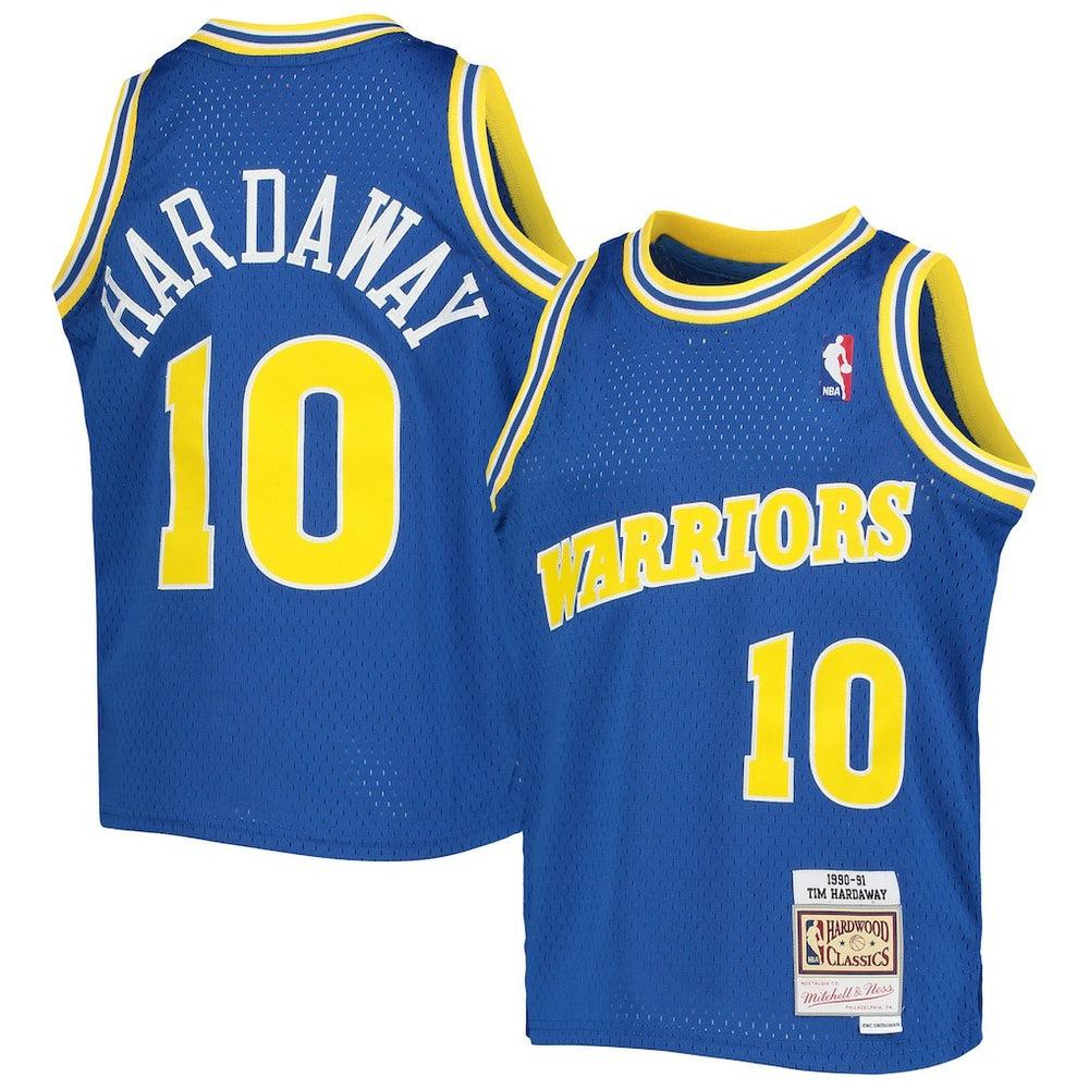 Tim Hardaway Golden State Warriors Youth 1990/91 Hardwood Classics Swingman Jersey Royal - NBA