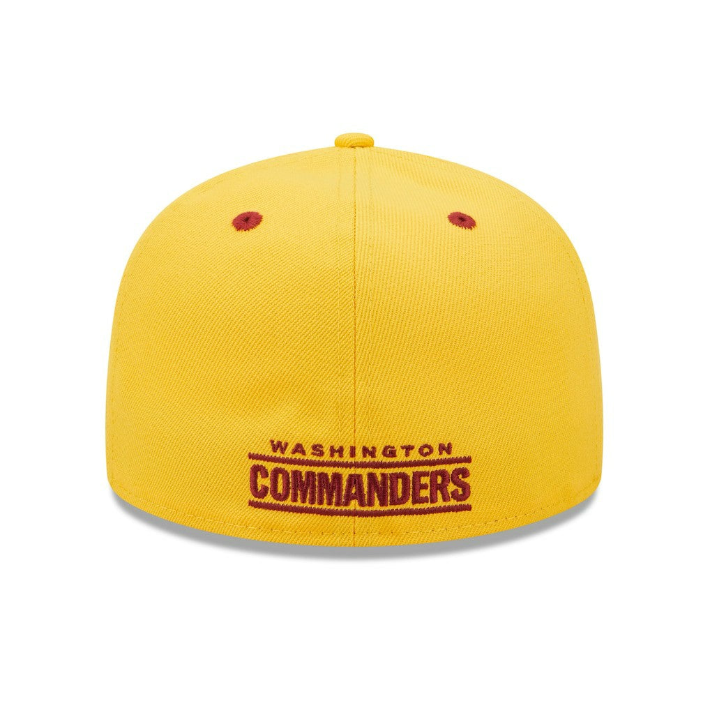 Washington Commanders New Era Flipside 2Tone 59FIFTY Fitted Hat Gold/Burgundy | NFL