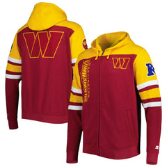 Washington Commanders Starter Extreme Full-Zip Hoodie Jacket Burgundy | NFL