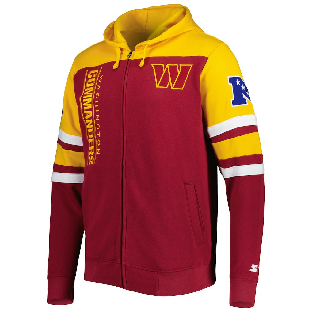 Washington Commanders Starter Extreme Full-Zip Hoodie Jacket Burgundy | NFL