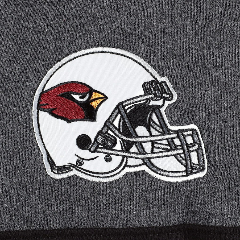 Arizona Cardinals Starter Extreme Pullover Hoodie Heather Charcoal/Cardinal | NFL