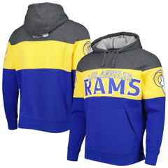 Los Angeles Rams Starter Extreme Pullover Hoodie Heather Charcoal/Royal | NFL