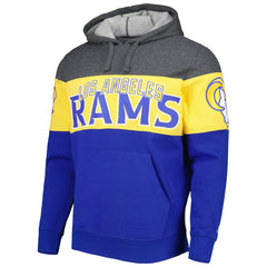 Los Angeles Rams Starter Extreme Pullover Hoodie Heather Charcoal/Royal | NFL