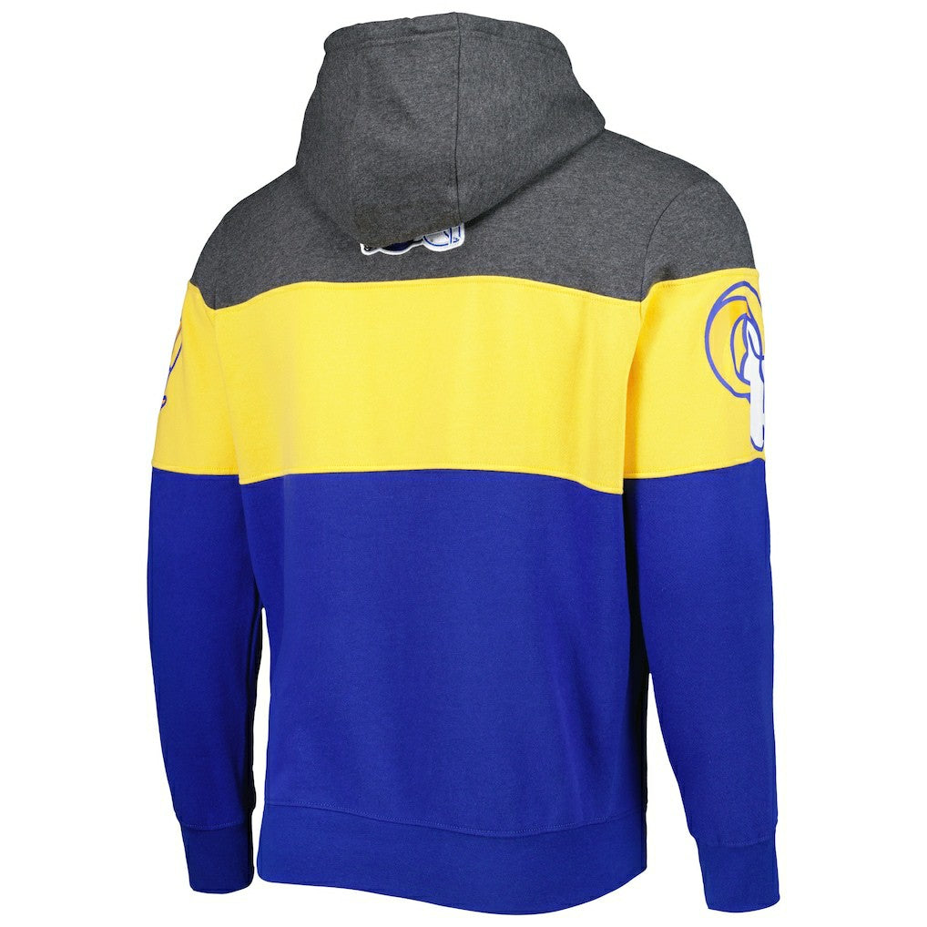 Los Angeles Rams Starter Extreme Pullover Hoodie Heather Charcoal/Royal | NFL