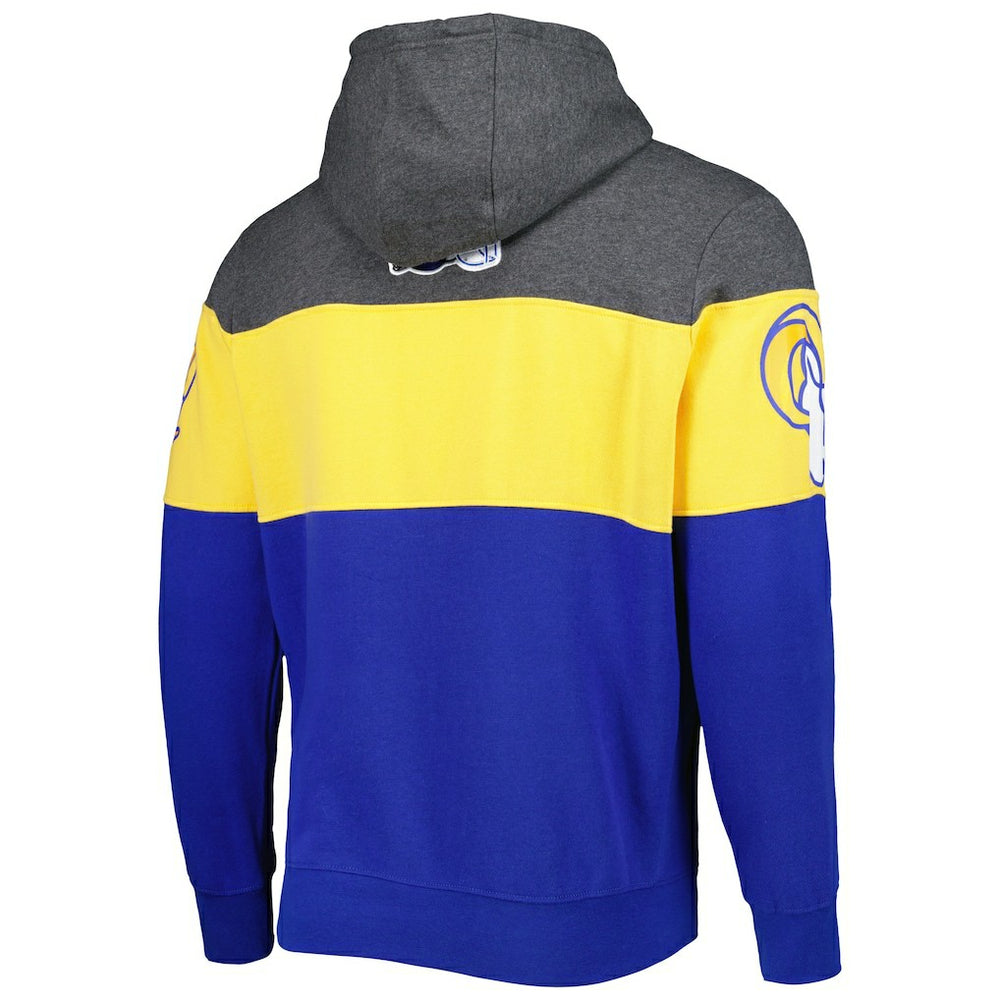 Los Angeles Rams Starter Extreme Pullover Hoodie Heather Charcoal/Royal | NFL