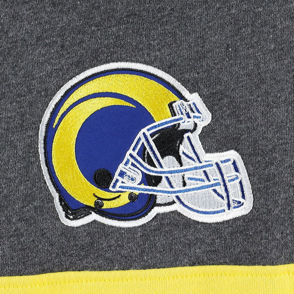 Los Angeles Rams Starter Extreme Pullover Hoodie Heather Charcoal/Royal | NFL