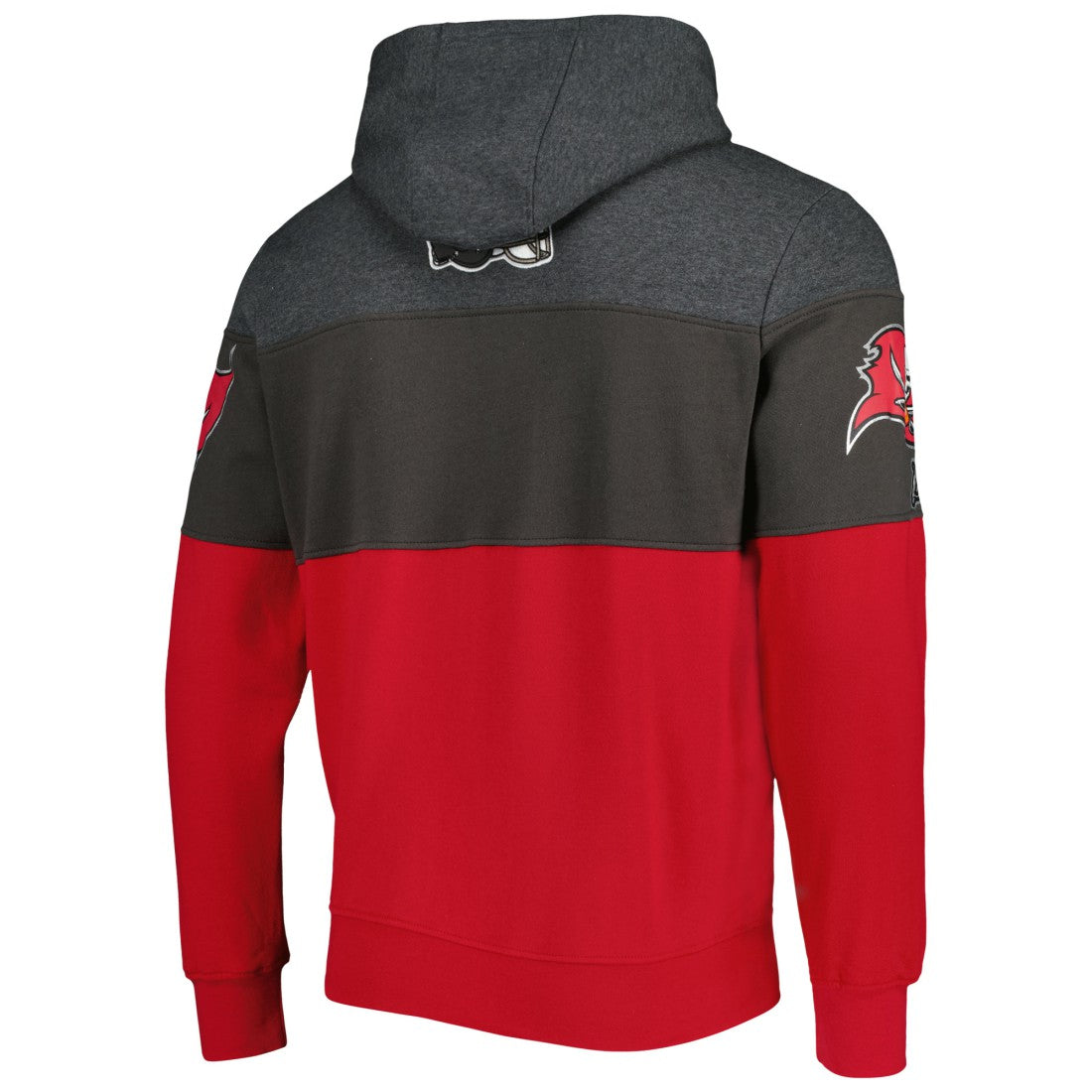 Tampa Bay Buccaneers Starter Extreme Pullover Hoodie Heather Charcoal/Red | NFL