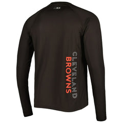 Cleveland Browns MSX by Michael Strahan Interval Long Sleeve Raglan T-Shirt Brown | NFL