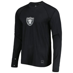 Las Vegas Raiders MSX by Michael Strahan Interval Long Sleeve Raglan T-Shirt Black | NFL