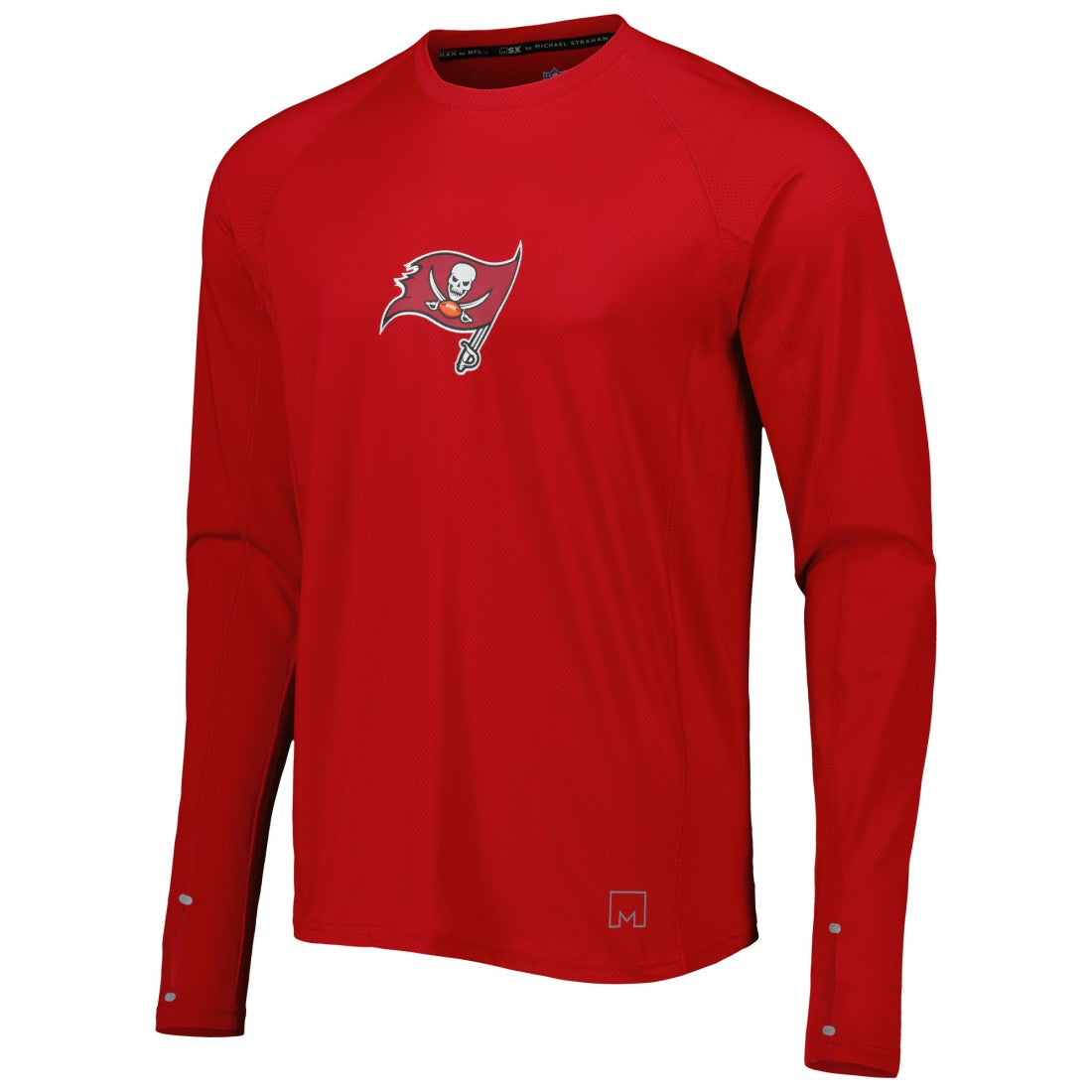 Tampa Bay Buccaneers MSX by Michael Strahan Interval Long Sleeve Raglan T-Shirt Red | NFL