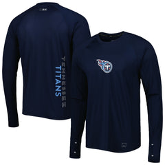 Tennessee Titans MSX by Michael Strahan Interval Long Sleeve Raglan T-Shirt Navy | NFL