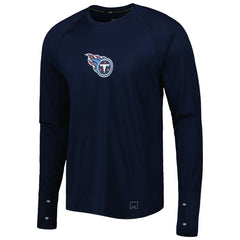 Tennessee Titans MSX by Michael Strahan Interval Long Sleeve Raglan T-Shirt Navy | NFL