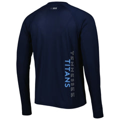 Tennessee Titans MSX by Michael Strahan Interval Long Sleeve Raglan T-Shirt Navy | NFL