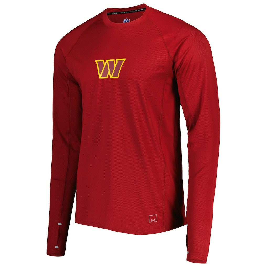 Washington Commanders MSX by Michael Strahan Interval Long Sleeve Raglan T-Shirt Burgundy | NFL