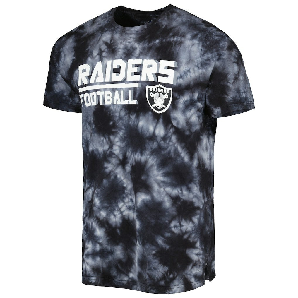 Las Vegas Raiders MSX by Michael Strahan Recovery Tie-Dye T-Shirt Black | NFL