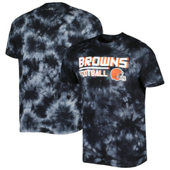 Cleveland Browns MSX by Michael Strahan Recovery Tie-Dye T-Shirt Black | NFL