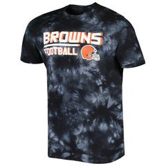 Cleveland Browns MSX by Michael Strahan Recovery Tie-Dye T-Shirt Black | NFL
