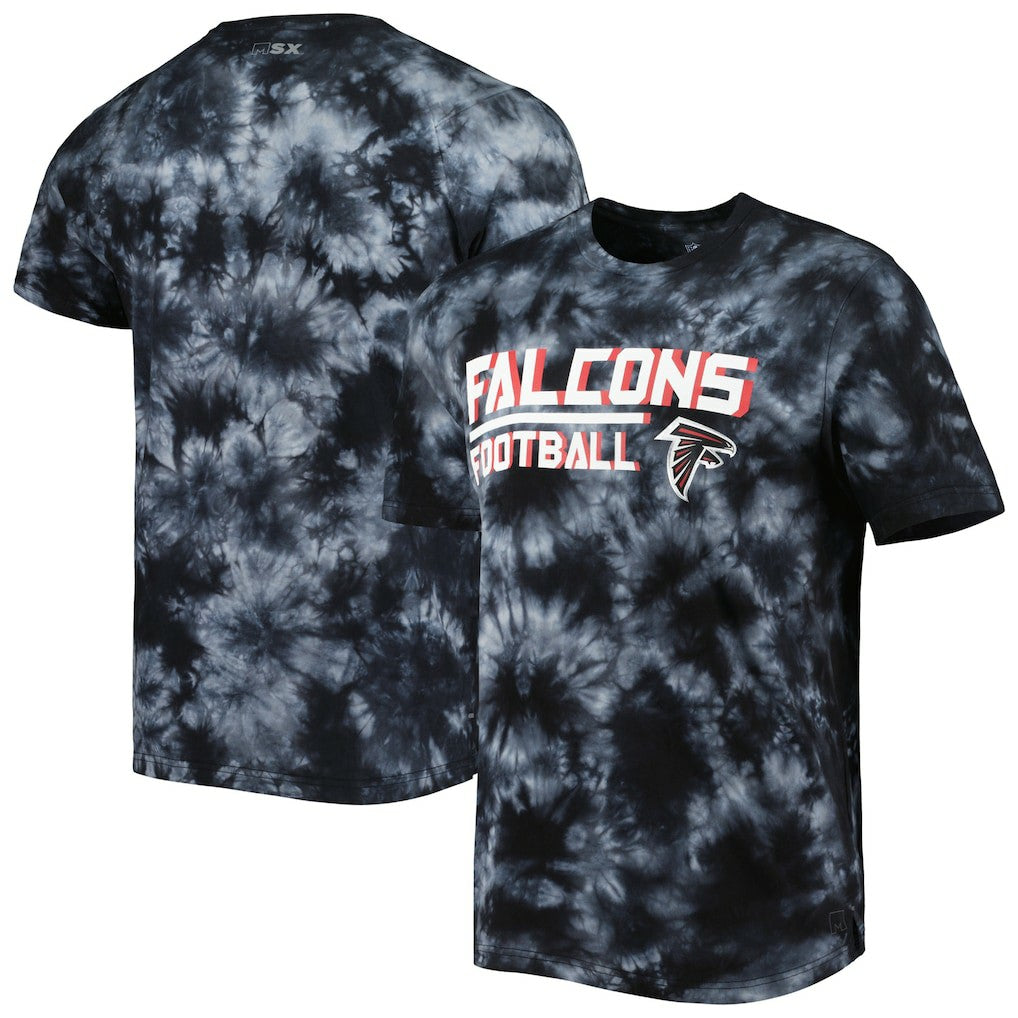 Atlanta Falcons MSX by Michael Strahan Recovery Tie-Dye T-Shirt Black | NFL