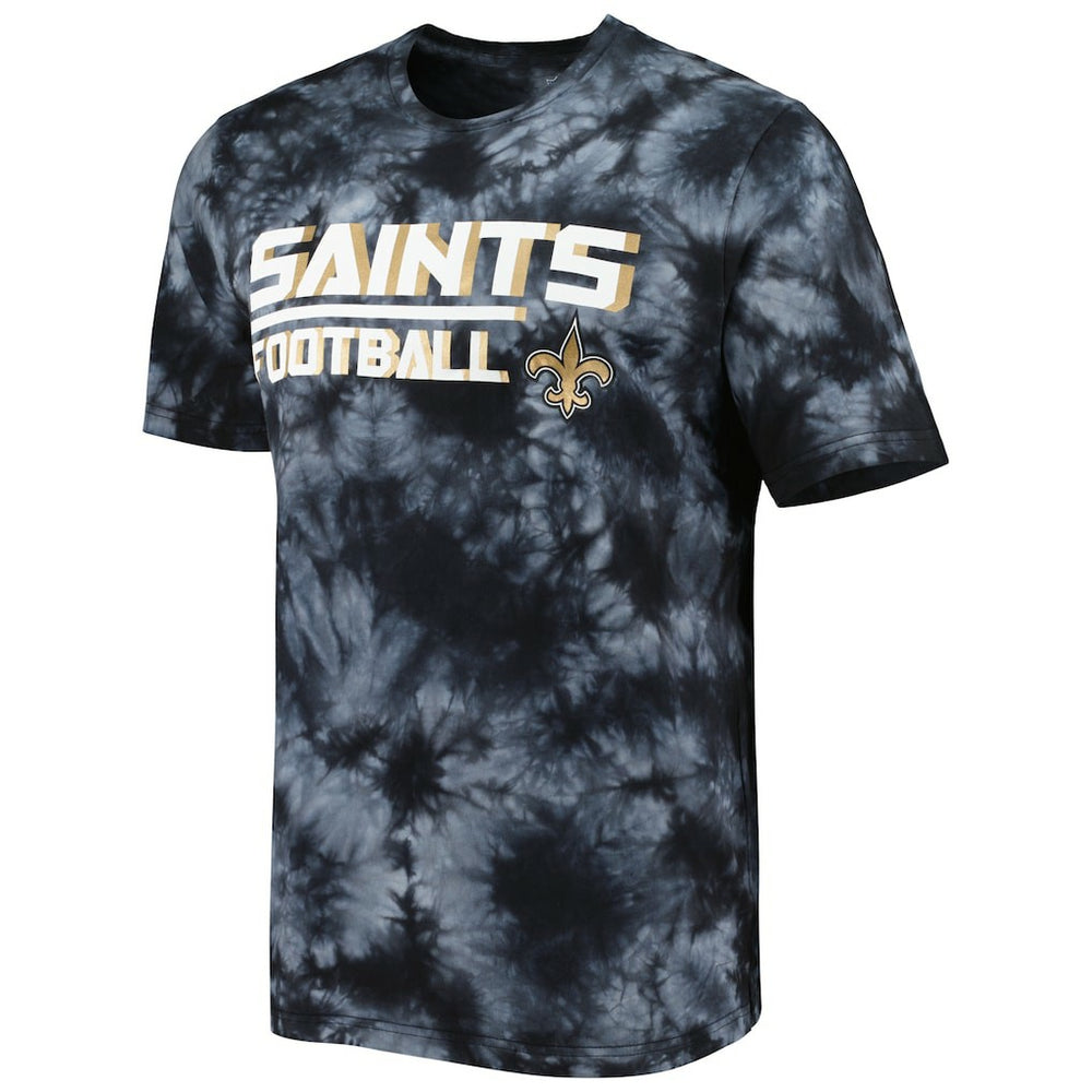 New Orleans Saints MSX by Michael Strahan Recovery Tie-Dye T-Shirt Black | NFL