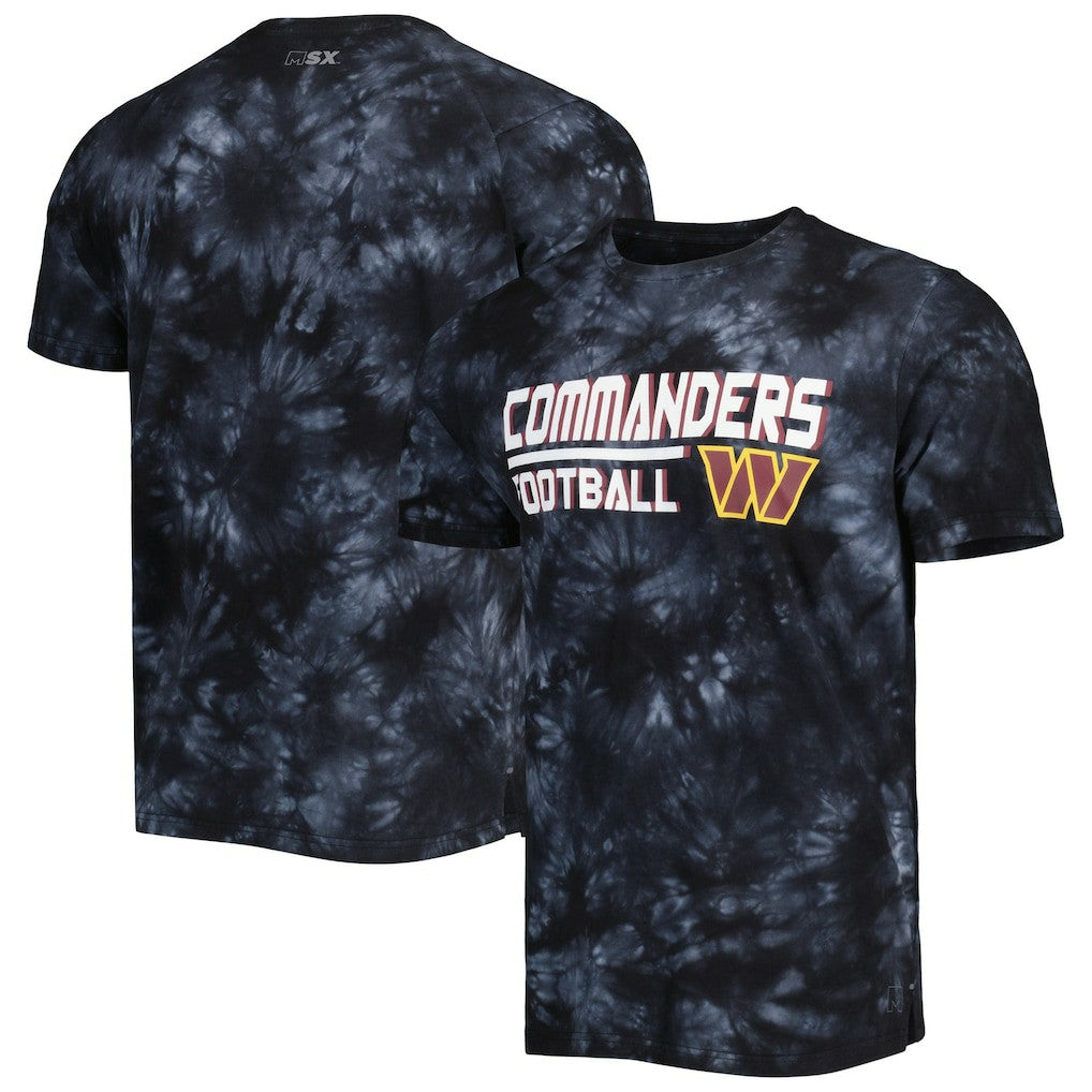Washington Commanders MSX by Michael Strahan Recovery Tie-Dye T-Shirt Black | NFL