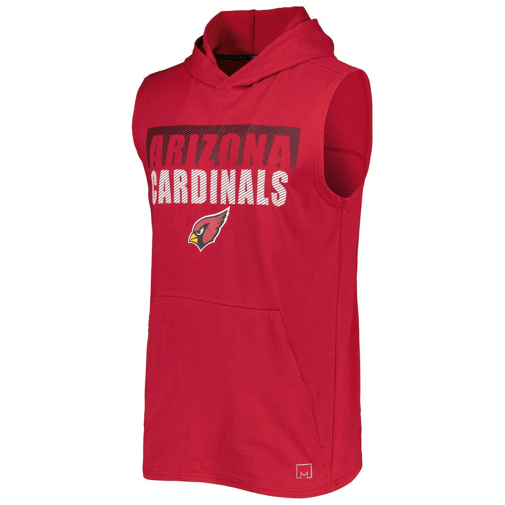 Arizona Cardinals MSX by Michael Strahan Relay Sleeveless Pullover Hoodie Cardinal | NFL