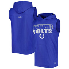 Indianapolis Colts MSX by Michael Strahan Relay Sleeveless Pullover Hoodie Royal | NFL
