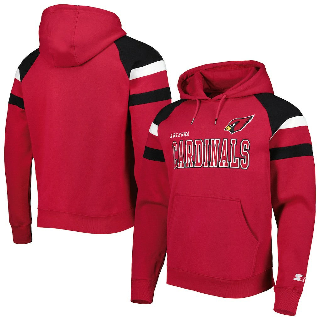Arizona Cardinals Starter Draft Fleece Raglan Pullover Hoodie Cardinal | NFL