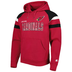 Arizona Cardinals Starter Draft Fleece Raglan Pullover Hoodie Cardinal | NFL
