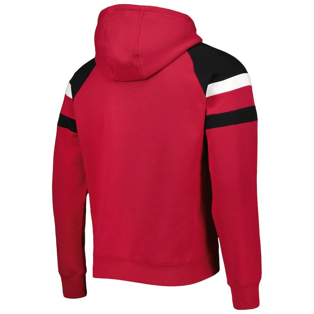 Arizona Cardinals Starter Draft Fleece Raglan Pullover Hoodie Cardinal | NFL