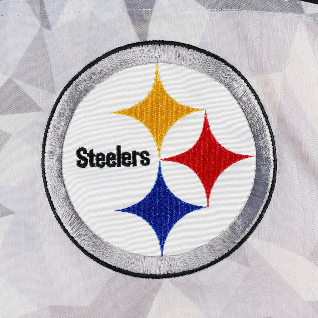 Pittsburgh Steelers Starter Thursday Night Gridiron Raglan Half-Zip Hooded Jacket White/Black | NFL