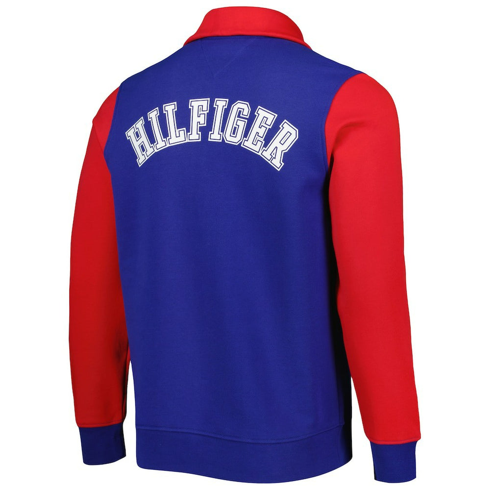 Buffalo Bills Tommy Hilfiger Aiden Quarter-Zip Sweatshirt Royal/Red | NFL