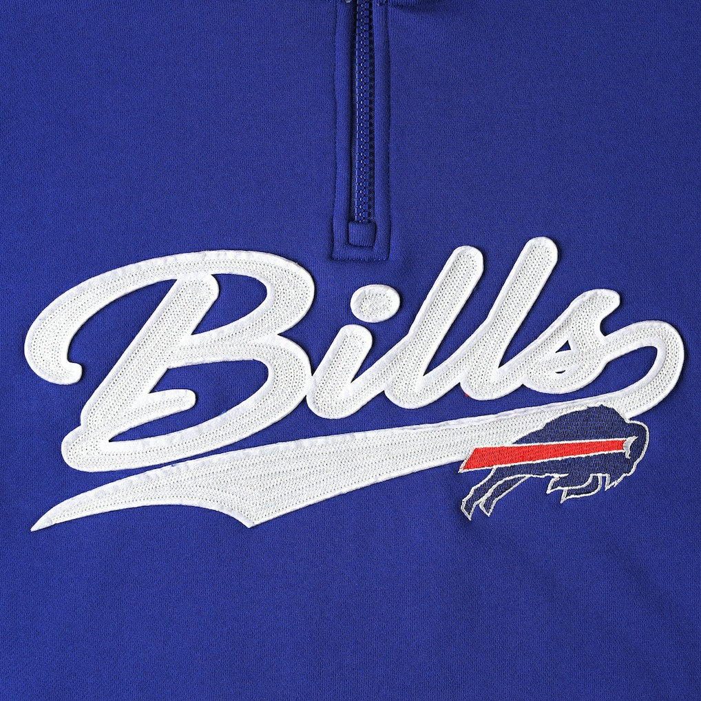 Buffalo Bills Tommy Hilfiger Aiden Quarter-Zip Sweatshirt Royal/Red | NFL