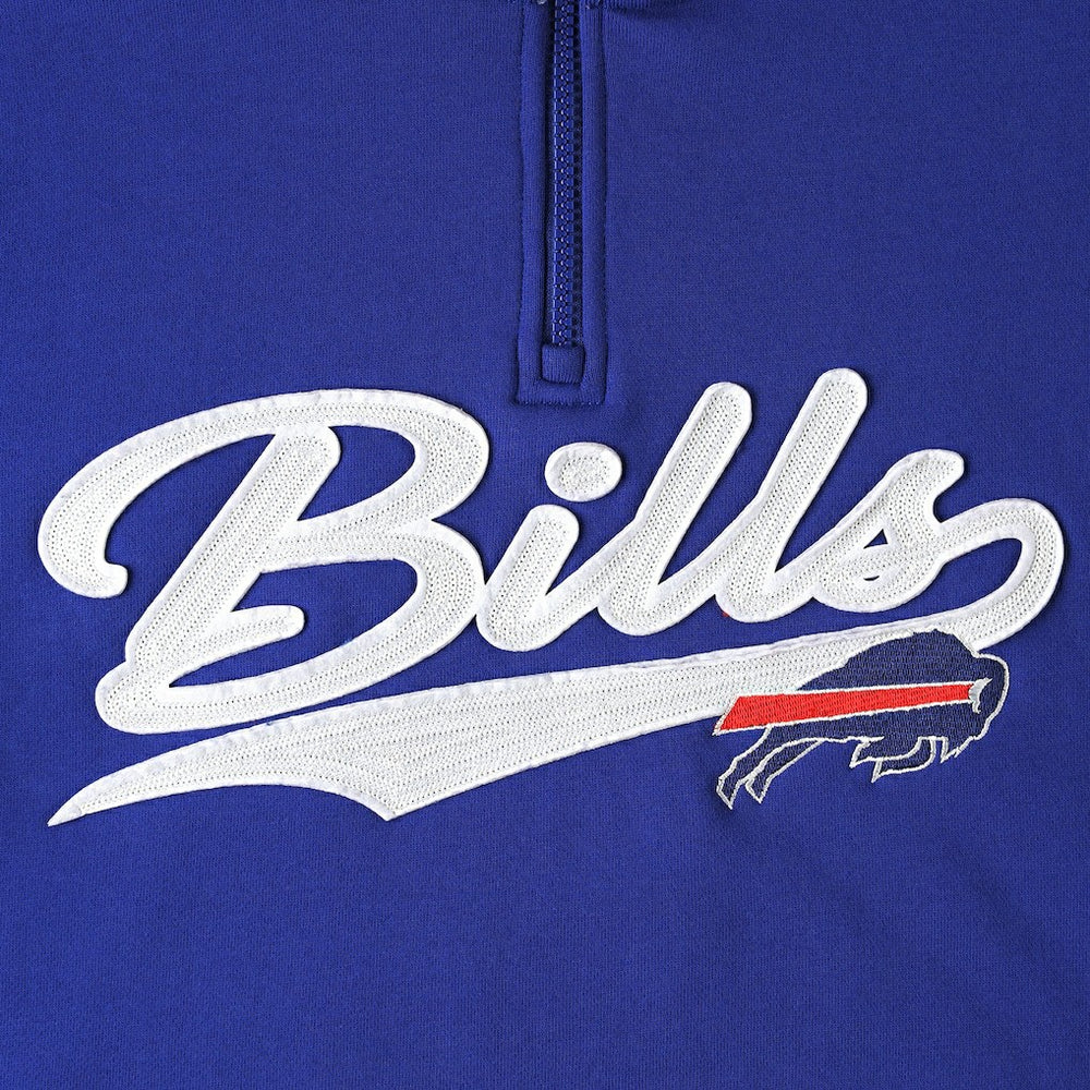 Buffalo Bills Tommy Hilfiger Aiden Quarter-Zip Sweatshirt Royal/Red | NFL