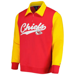 Kansas City Chiefs Tommy Hilfiger Aiden Quarter-Zip Sweatshirt Red/Gold | NFL