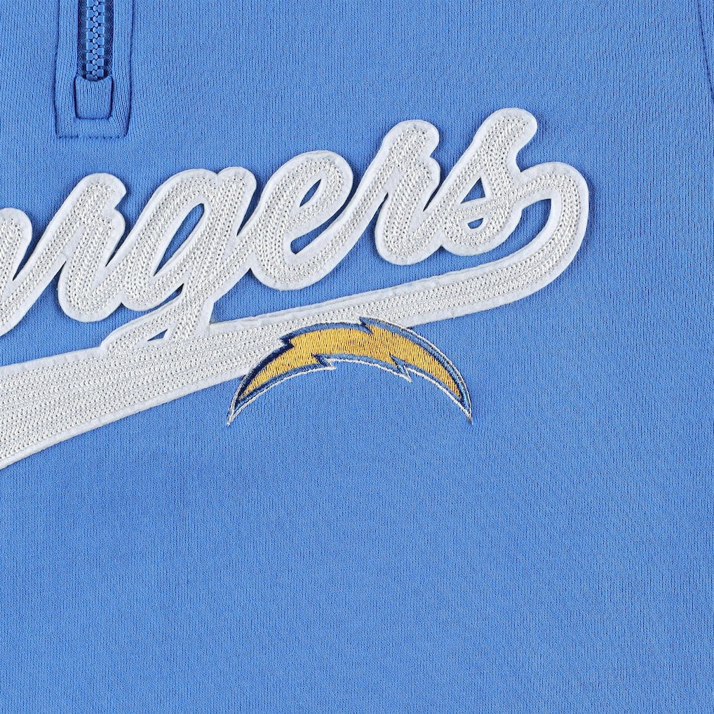 Los Angeles Chargers Tommy Hilfiger Aiden Quarter-Zip Sweatshirt Powder Blue/Gold | NFL